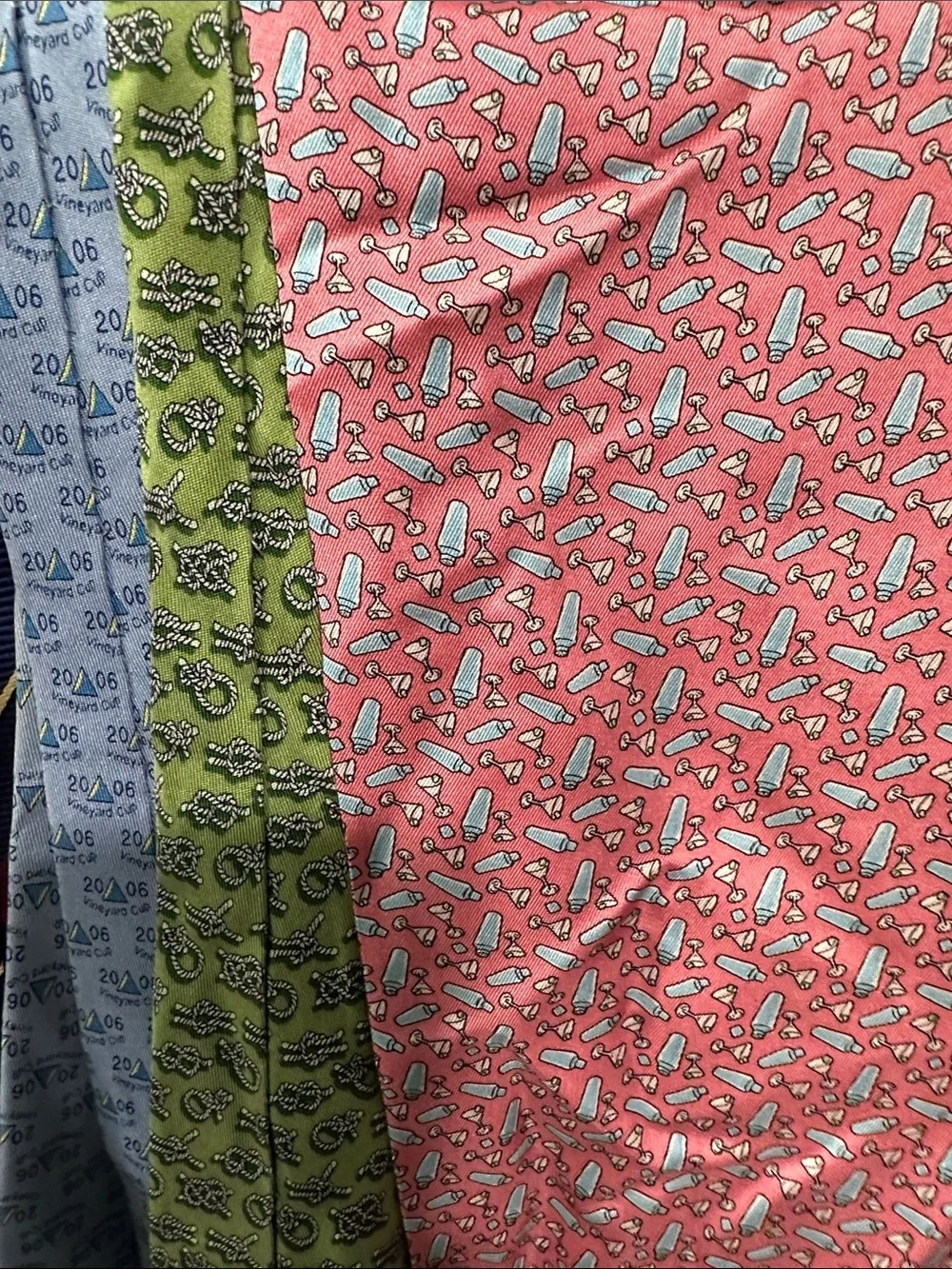 Men's Burberry and vineyard vines Tie - and silk scarf Vineyard cup 2006